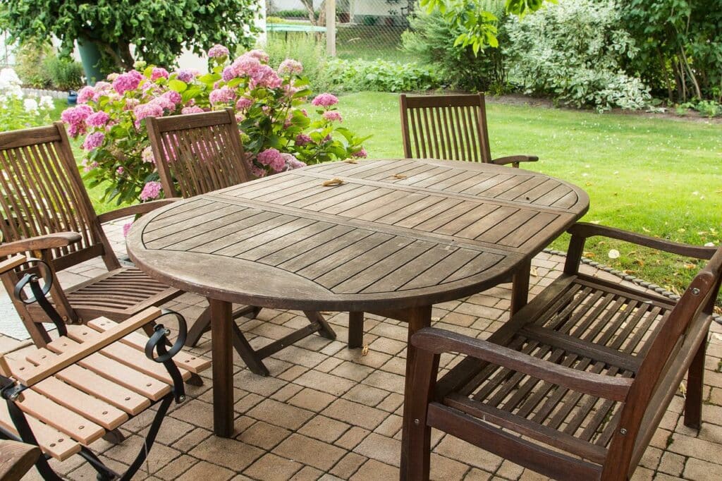 Mobilier bois jardin